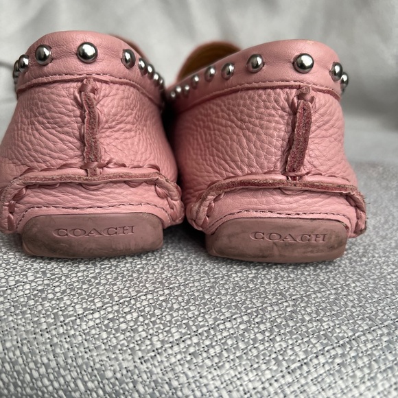 Coach Pink Moccasins with Silver Studs - Picture 10 of 16